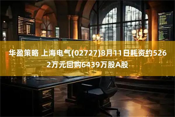 华盈策略 上海电气(02727)8月11日耗资约5262万元回购6439万股A股