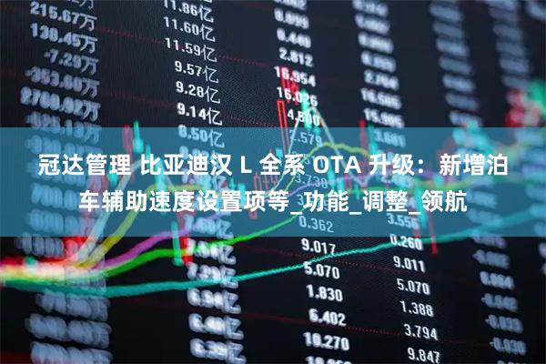冠达管理 比亚迪汉 L 全系 OTA 升级：新增泊车辅助速度设置项等_功能_调整_领航