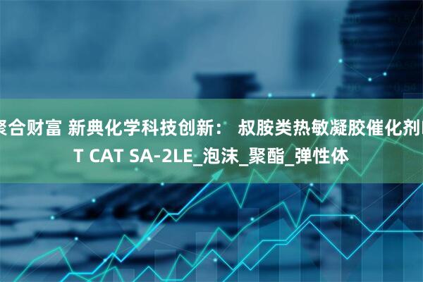 聚合财富 新典化学科技创新： 叔胺类热敏凝胶催化剂NT CAT SA-2LE_泡沫_聚酯_弹性体
